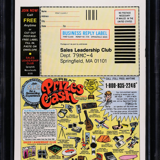 The Amazing Spider-Man #194 (Marvel Comics, July 1979), Newsstand Edition, in a CGC 9.8 holder with the CGC Unvaulted NYC Spidey custom label – back view