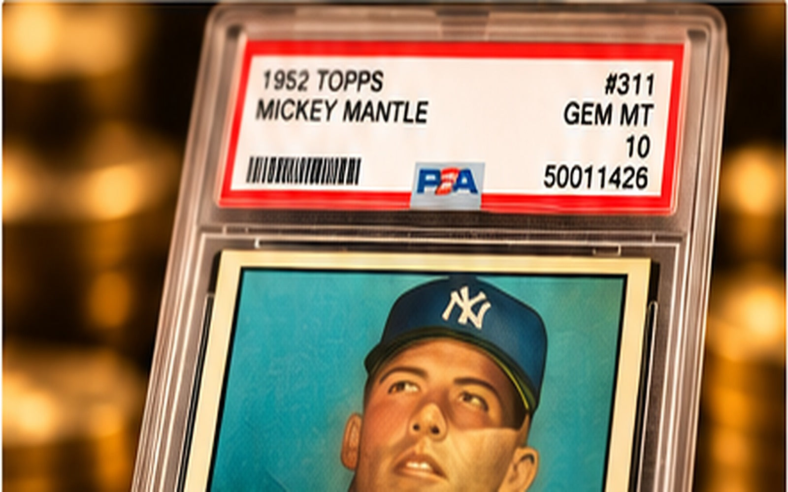 PSA-graded 1952 Topps Mickey Mantle card